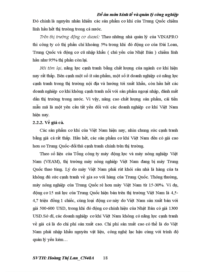 image for page Một số giải pháp nhằm nâng cao năng lực cạnh tranh của ngành cơ khí Việt Nam