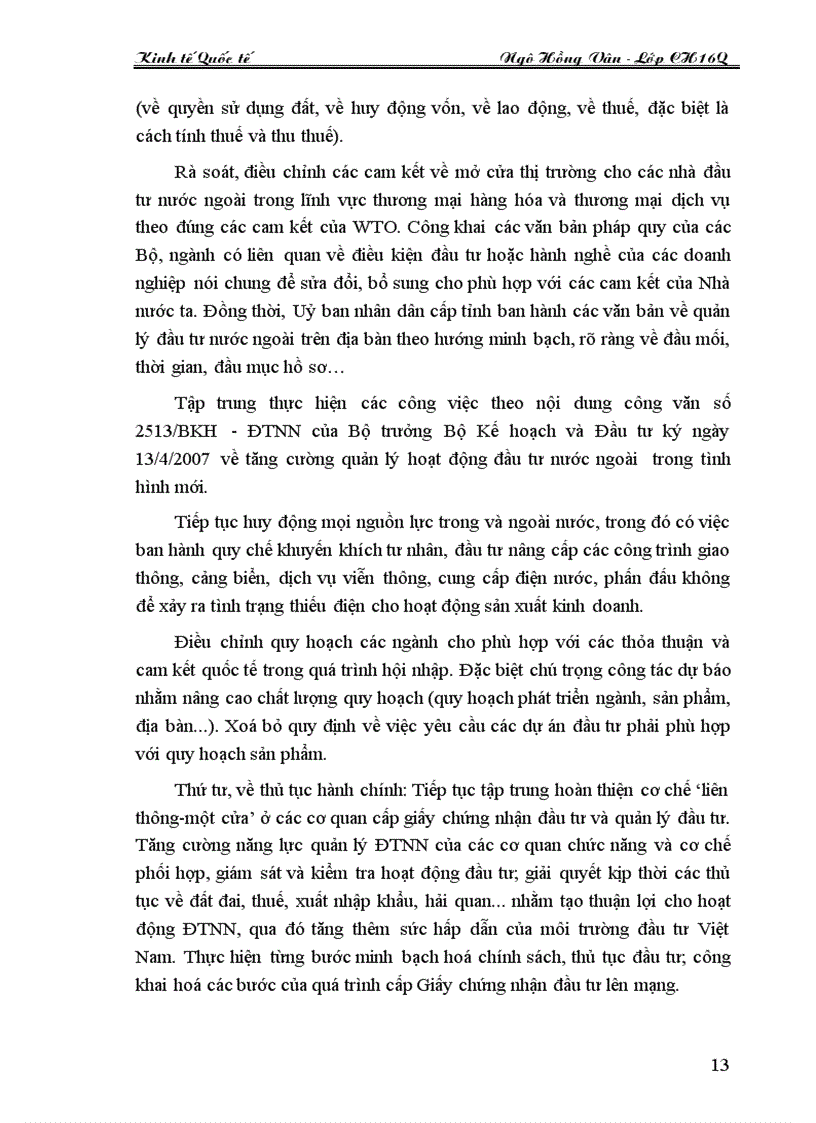 image for page Ảnh hưởng của cam kết trong WTO đến đầu tư nước ngoài của Việt Nam và giải pháp
