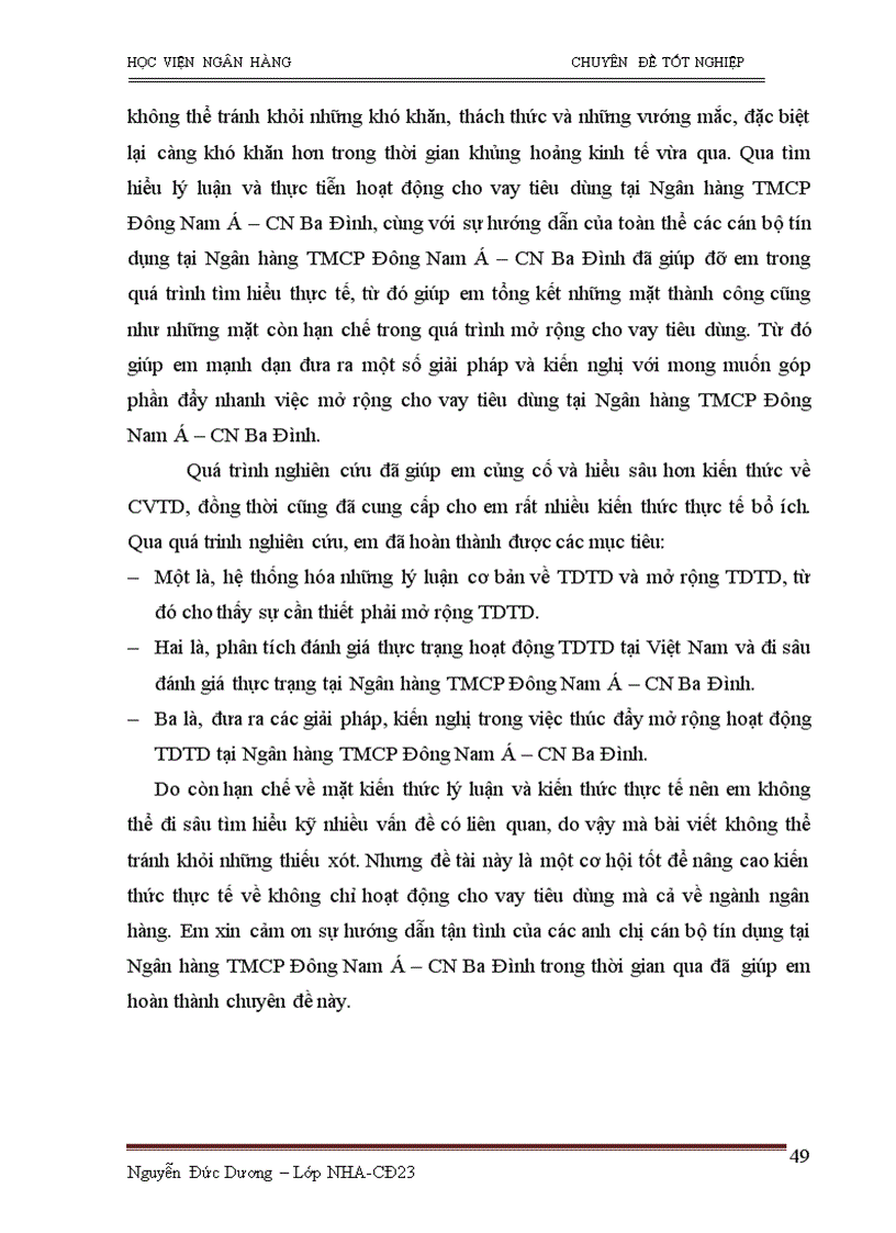 image for page Thực trạng và giải pháp mở rộng tín dụng tiêu dùng tại Ngân hàng thương mại cổ phần Đông Nam Á Chi nhánh Ba Đình