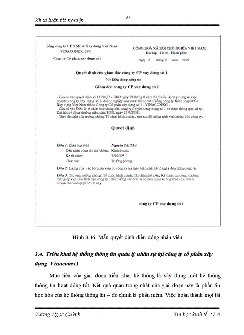 image for page Xây dựng hệ thống thông tin quản lý nhân sự tại công ty cổ phần xây dựng Vinaconex