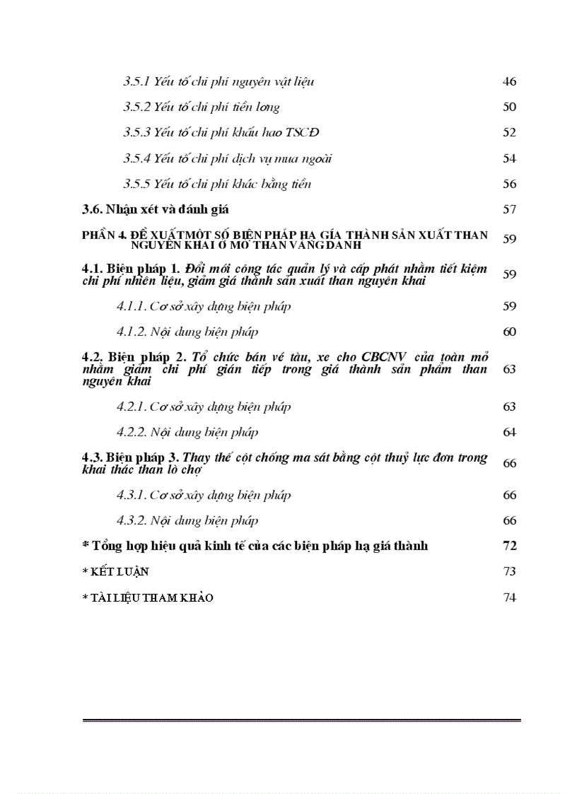 image for page Phân tích giá thành sản phẩm khai thác than nguyên khai mỏ than Vàng Danh