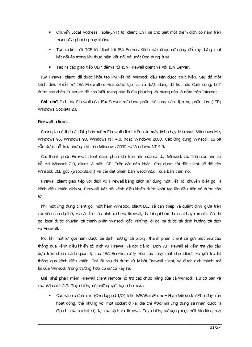 image for page Tổng quan về ISA Server