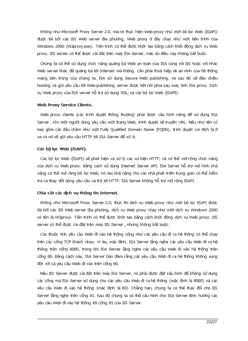 image for page Tổng quan về ISA Server