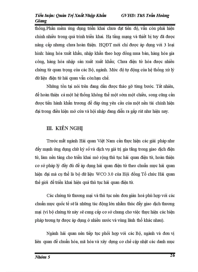 image for page Tiểu luận môn quản trị xuất nhập khẩu đề tài thủ tục thông quan xuất khẩu