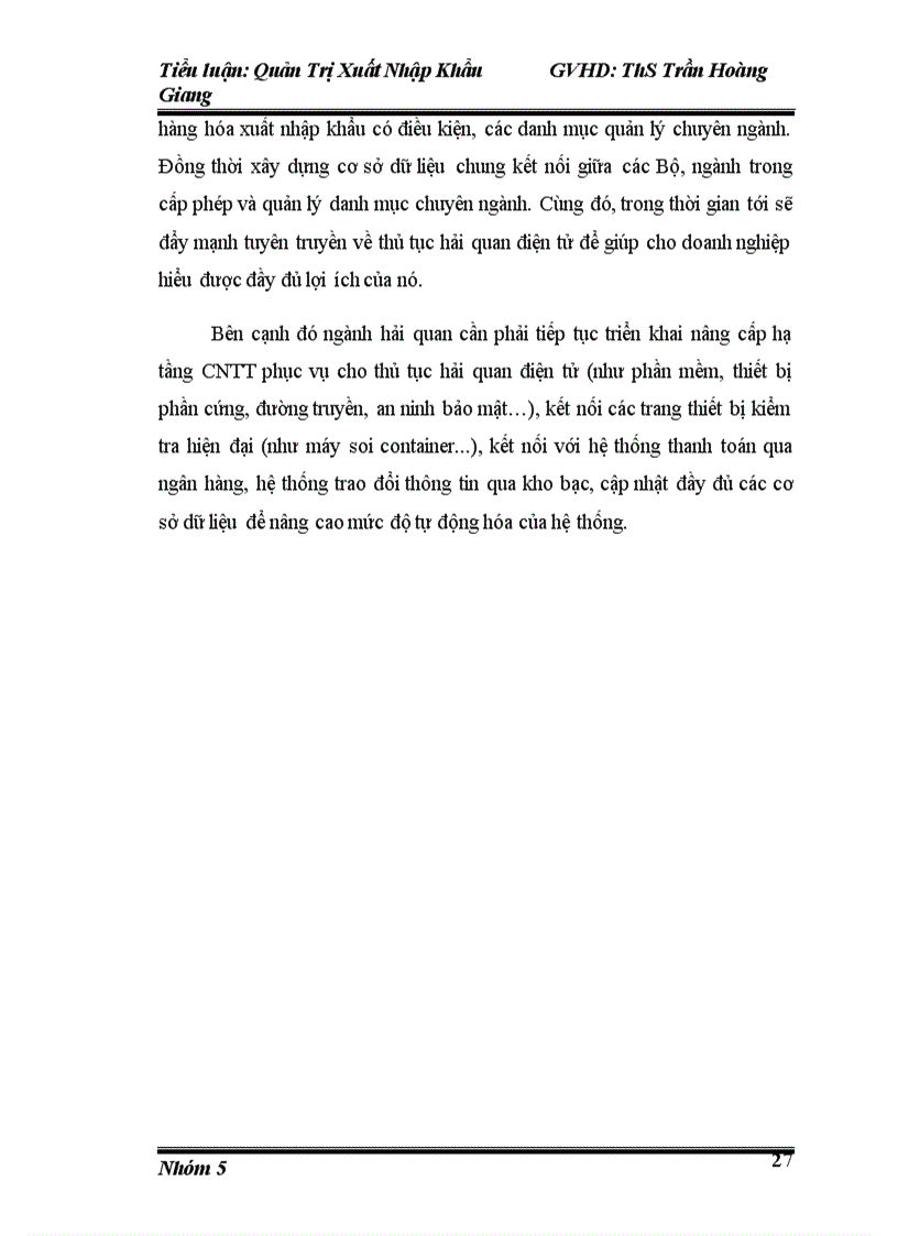 image for page Tiểu luận môn quản trị xuất nhập khẩu đề tài thủ tục thông quan xuất khẩu