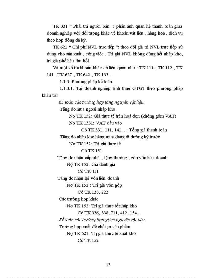 image for page Kế toán nguyên vật liệu vật liệu và công cụ dụng cụ tại Xí nghiệp 22 Công ty 22 BQP