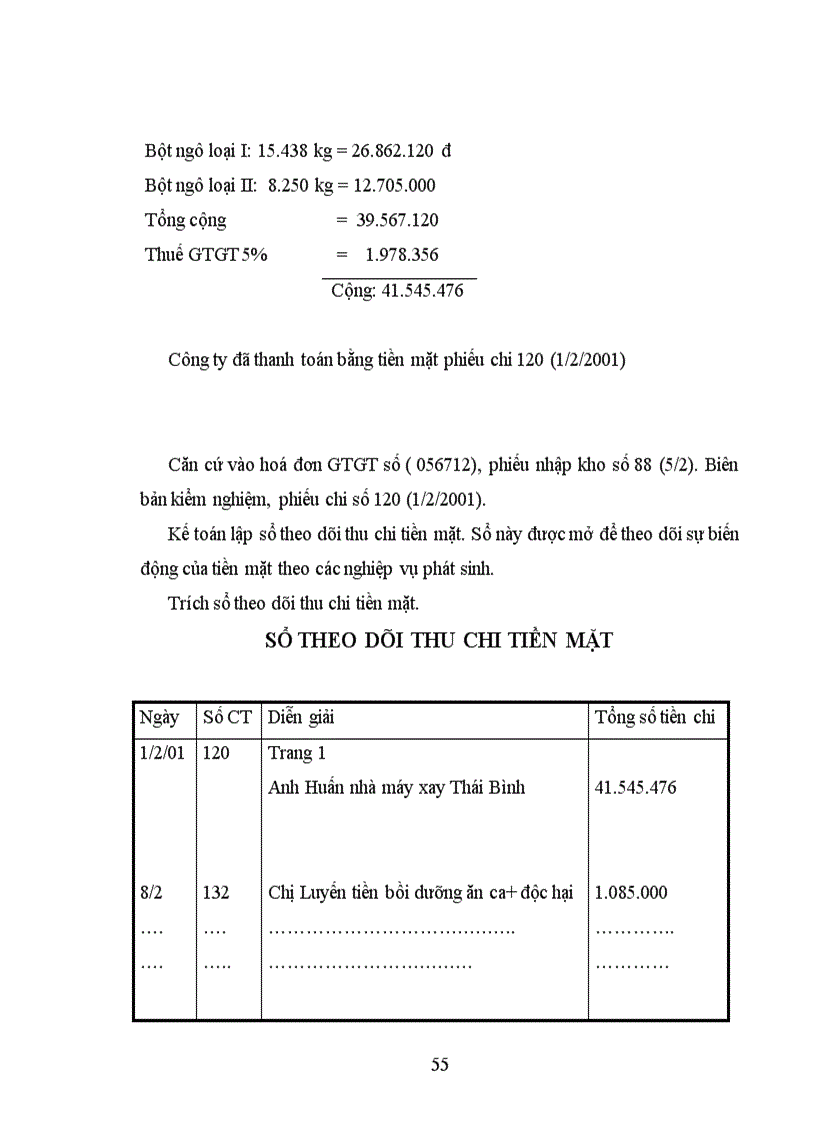 image for page Tổ chức công tác kế toán nguyên vật liệu ở Công Ty Chế Biến Lương Thực và Thức Ăn Gia Súc
