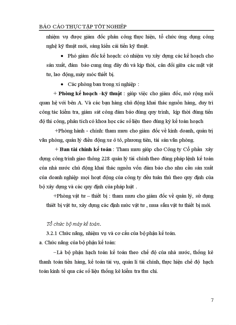 image for page Báo cáo thực tập tại Công ty Cổ phần xây dựng công trình giao thông 228