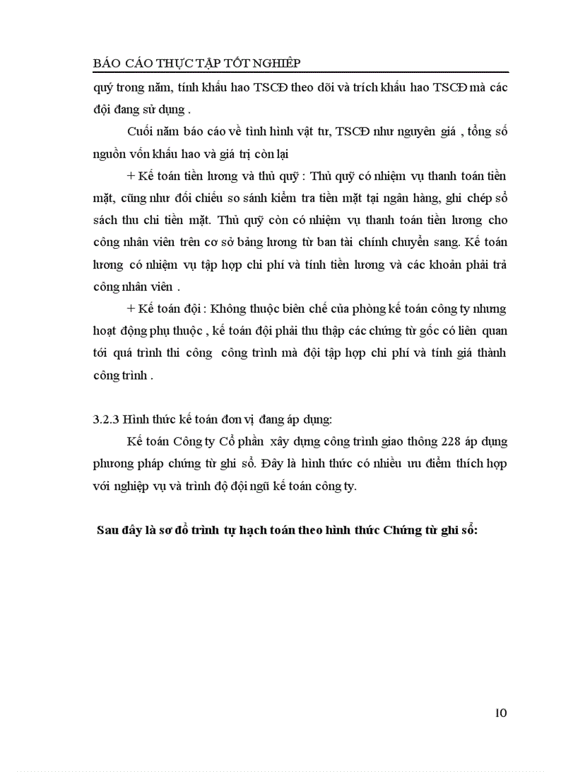 image for page Báo cáo thực tập tại Công ty Cổ phần xây dựng công trình giao thông 228