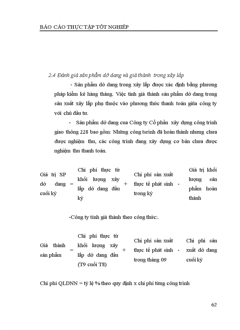 image for page Báo cáo thực tập tại Công ty Cổ phần xây dựng công trình giao thông 228