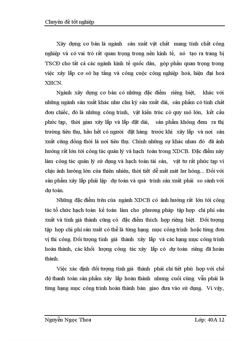 image for page Hoàn thiện hạch toán chi phí sản xuất và tính giá thành sản phẩm tại Xí nghiệp bảo trì và xây lắp cơ điện Hà Nội