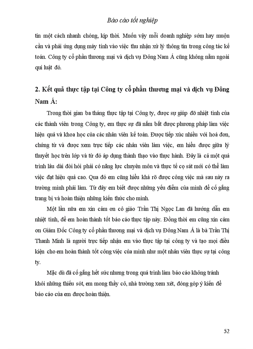image for page Báo cáo thực tập tại Công ty cổ phần thương mại và dịch vụ kỹ thuật Đông Nam Á