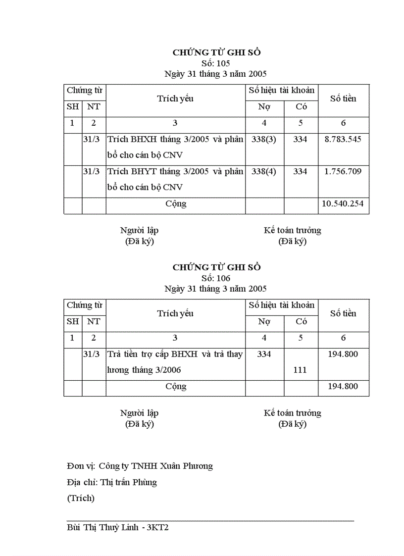 image for page Báo cáo thực tập tại Công ty TNHH Xuân Phương