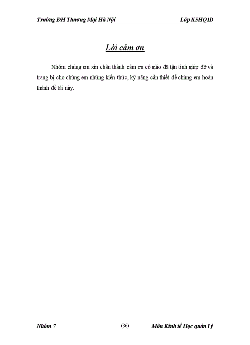 image for page Bài thảo luận kinh tế học quản lý