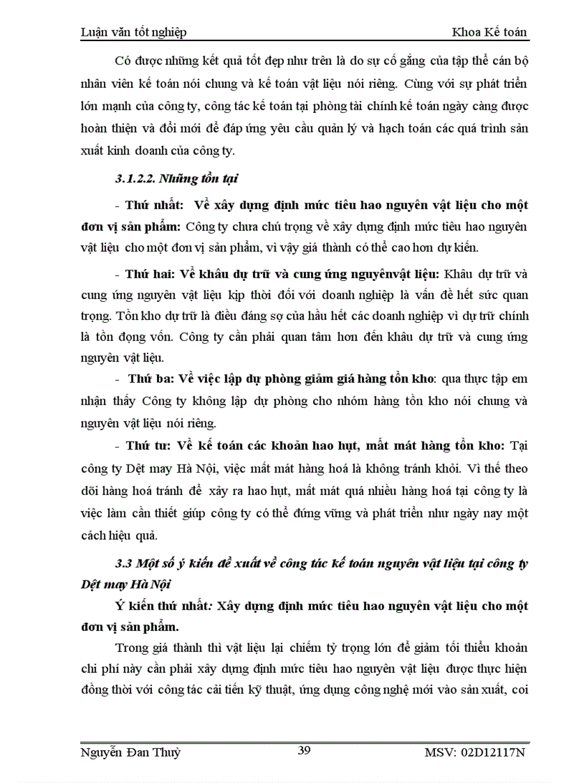 image for page Tổ chức kế toán nguyên vật liệu tại công ty dệt may Hà Nội