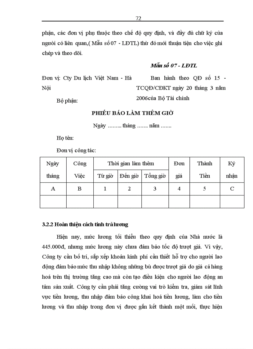 image for page Hoàn thiện công tác kế toán tiền lương và các khoản trích theo lương tại Công ty Du Lịch Việt Nam Hà Nội
