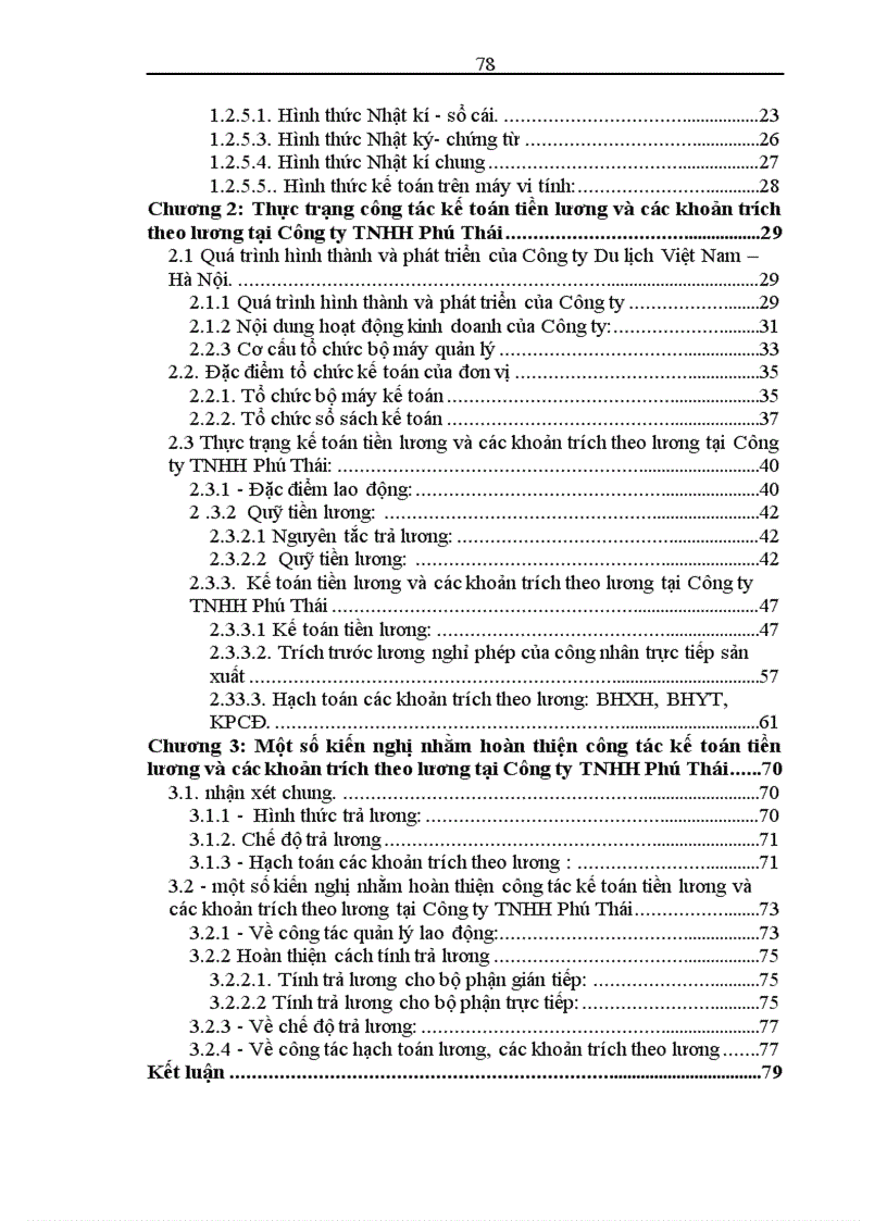 image for page Hoàn thiện công tác kế toán tiền lương và các khoản trích theo lương tại Công ty Du Lịch Việt Nam Hà Nội