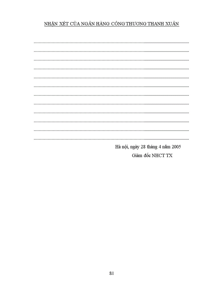 image for page Nâng cao chất lượng tín dụng đối với doanh nghiệp vừa và nhỏ tại Ngân hàng Công thương Thanh Xuân