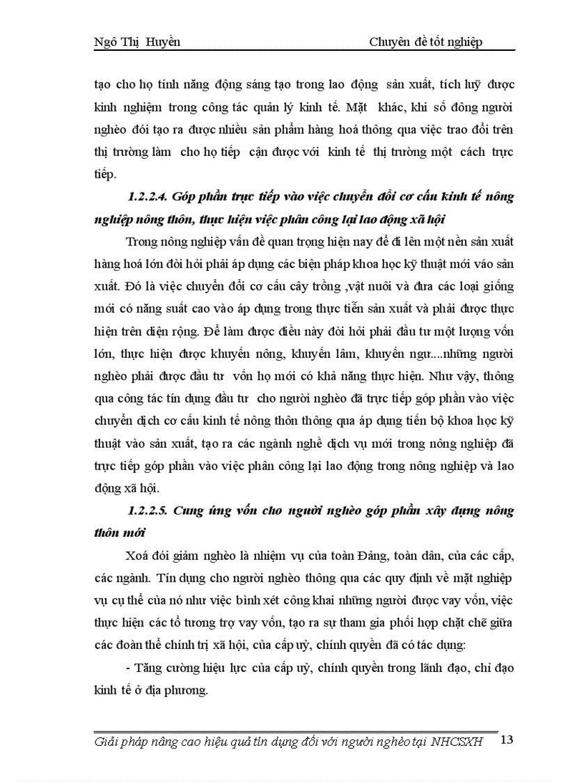 image for page Giải pháp nâng cao hiệu quả tín dụng đối với người nghèo tại Ngân hàng Chính sách xã hội
