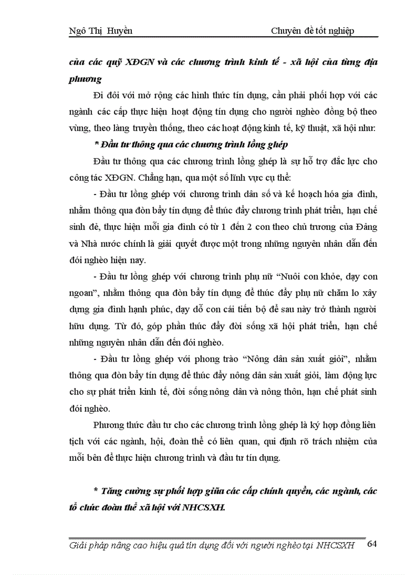 image for page Giải pháp nâng cao hiệu quả tín dụng đối với người nghèo tại Ngân hàng Chính sách xã hội