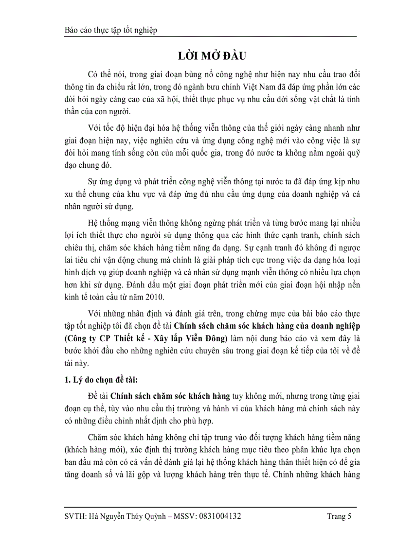 image for page Chính sách chăm sóc khách hàng của doanh nghiệp Công ty CP Thiết kế Xây lắp Viễn Đông