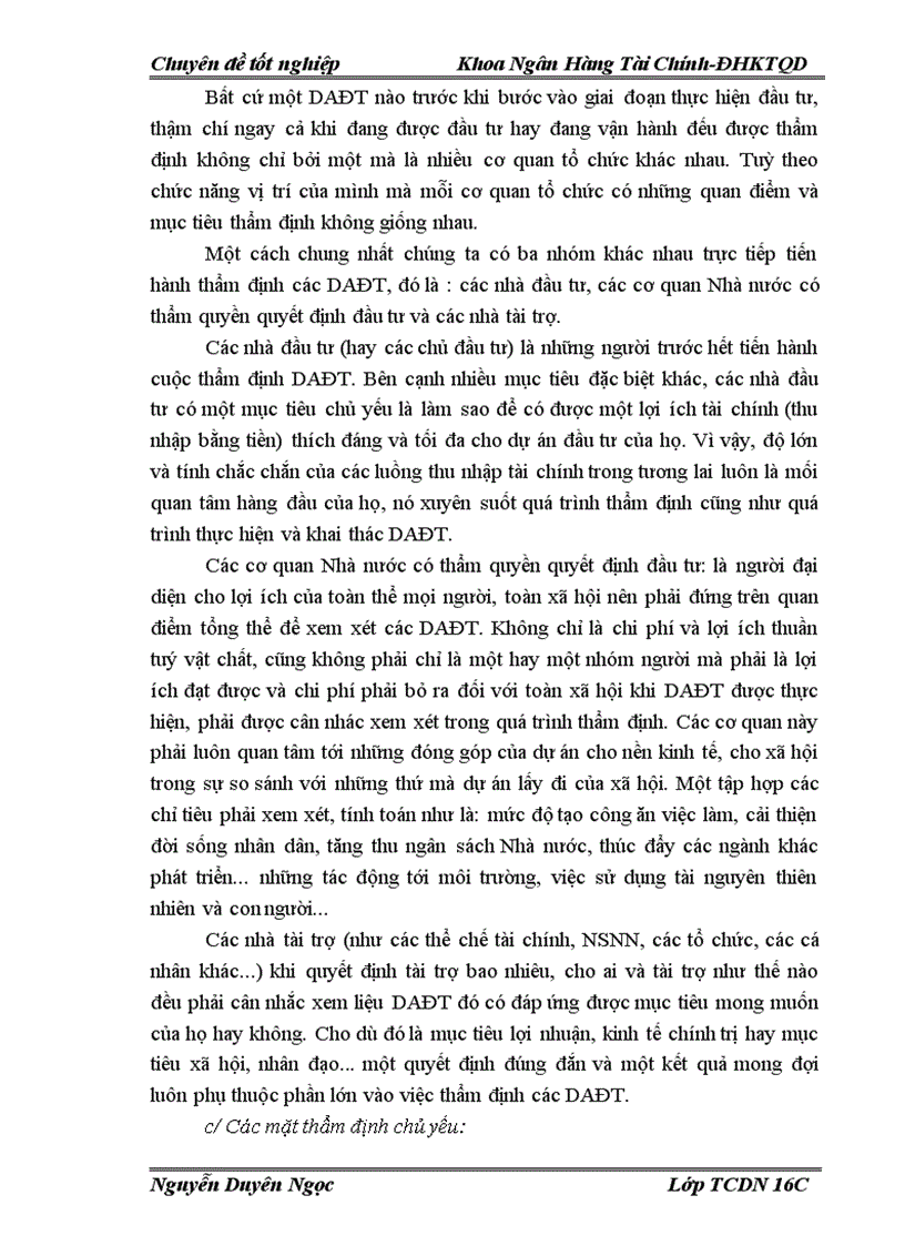 image for page Nâng cao chất lượng thẩm định tài chính dự án cho vay tại Sở giao dịch I Ngân hàng Nông nghiệp và phát triển nông thôn Việt nam