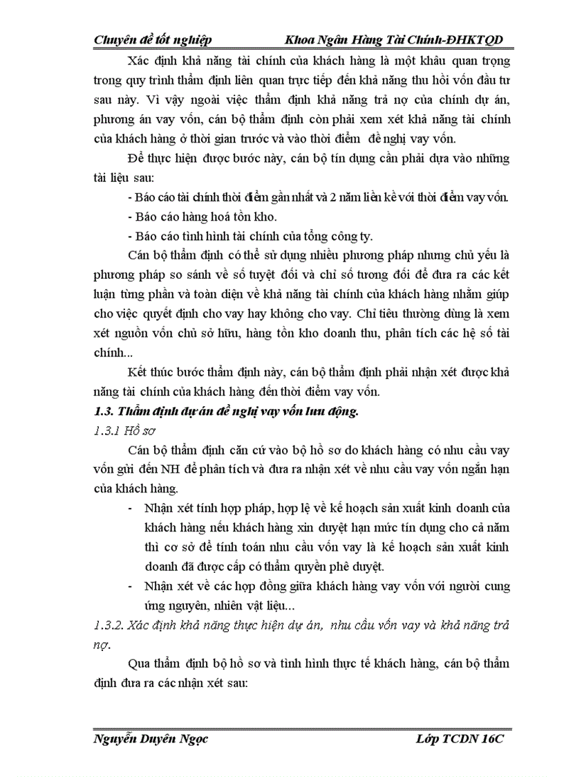 image for page Nâng cao chất lượng thẩm định tài chính dự án cho vay tại Sở giao dịch I Ngân hàng Nông nghiệp và phát triển nông thôn Việt nam