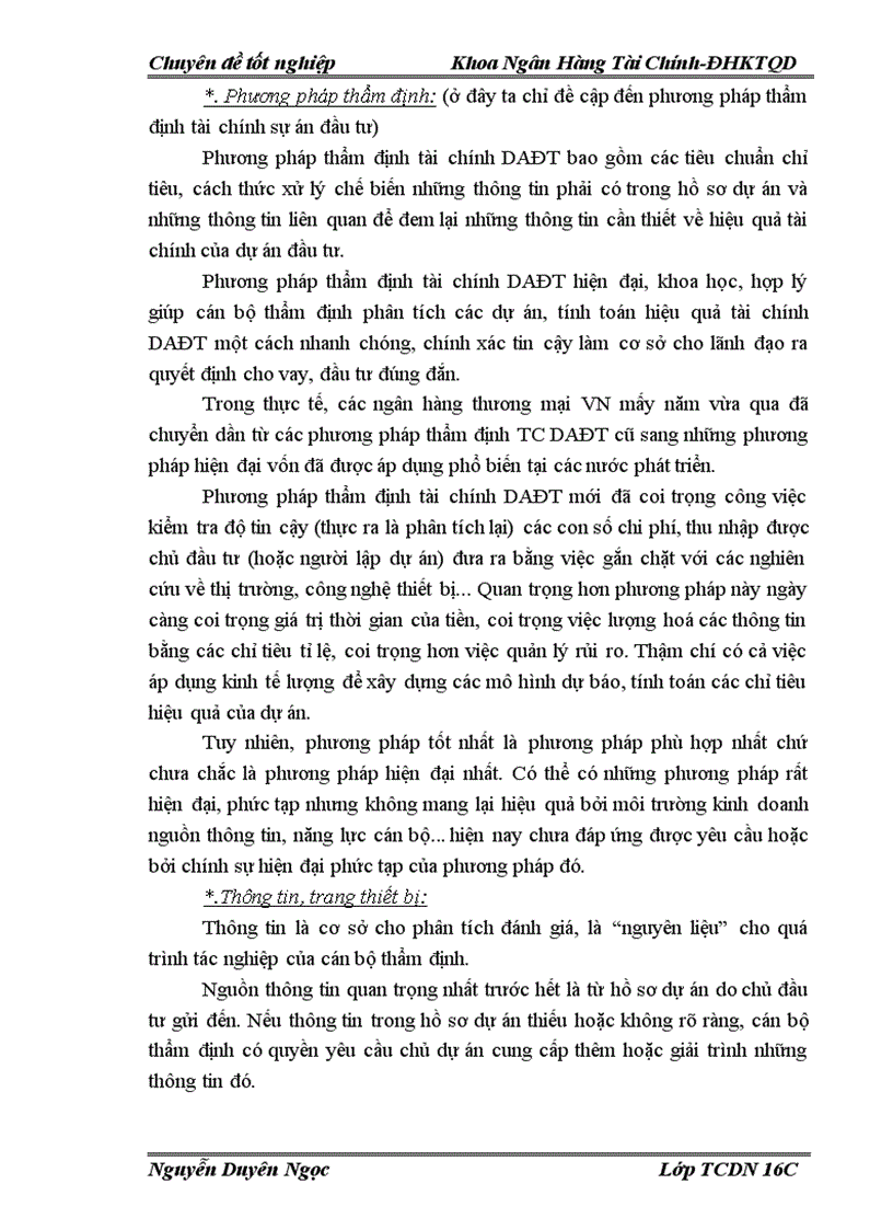 image for page Nâng cao chất lượng thẩm định tài chính dự án cho vay tại Sở giao dịch I Ngân hàng Nông nghiệp và phát triển nông thôn Việt nam