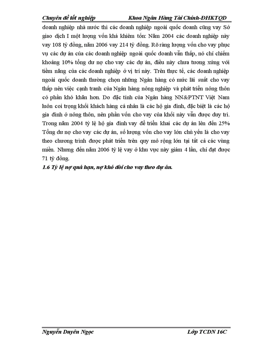 image for page Nâng cao chất lượng thẩm định tài chính dự án cho vay tại Sở giao dịch I Ngân hàng Nông nghiệp và phát triển nông thôn Việt nam