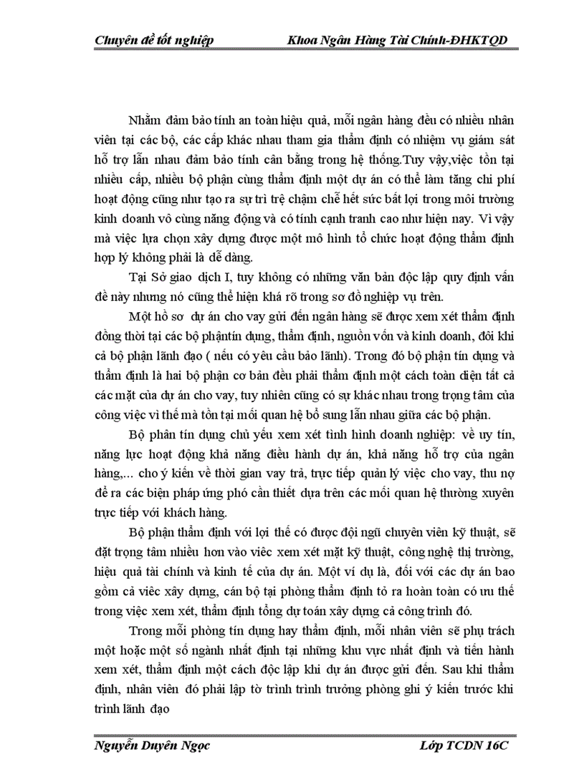 image for page Nâng cao chất lượng thẩm định tài chính dự án cho vay tại Sở giao dịch I Ngân hàng Nông nghiệp và phát triển nông thôn Việt nam