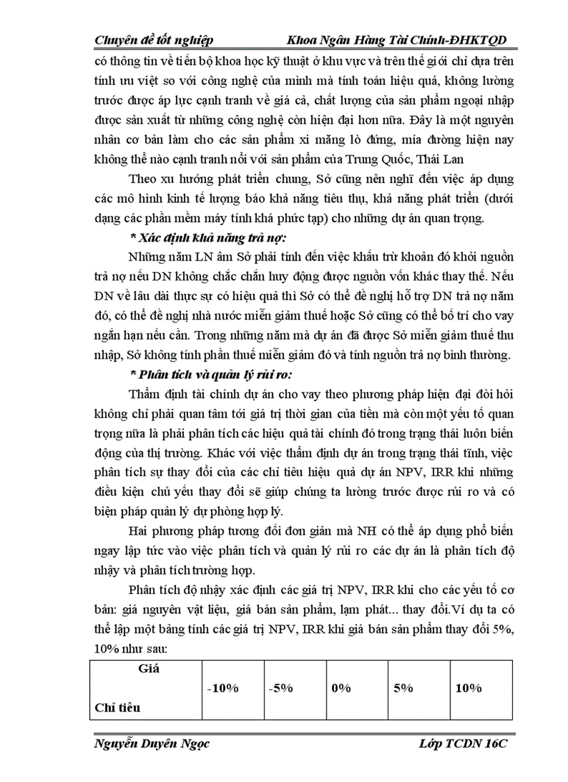image for page Nâng cao chất lượng thẩm định tài chính dự án cho vay tại Sở giao dịch I Ngân hàng Nông nghiệp và phát triển nông thôn Việt nam