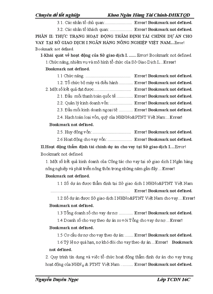 image for page Nâng cao chất lượng thẩm định tài chính dự án cho vay tại Sở giao dịch I Ngân hàng Nông nghiệp và phát triển nông thôn Việt nam