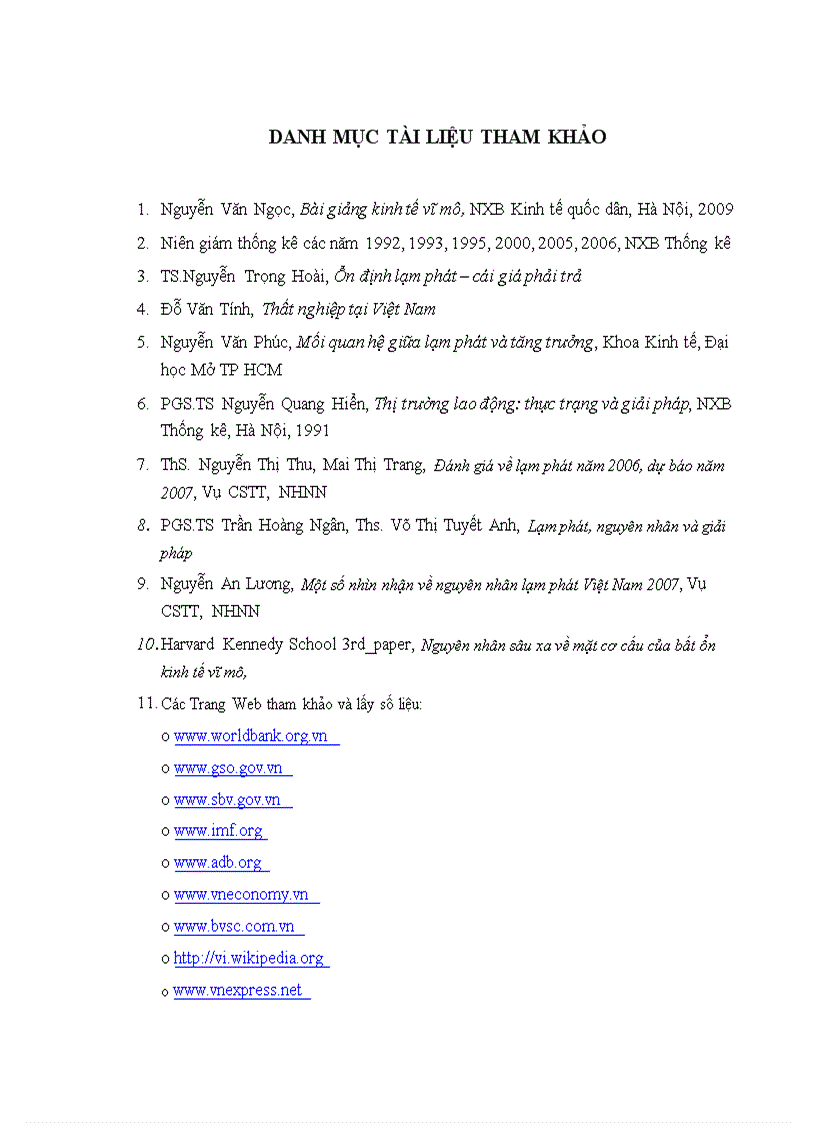 image for page Mối quan hệ giữa lạm phát và thất nghiệp ở Việt Nam giai đoạn 1986 2009