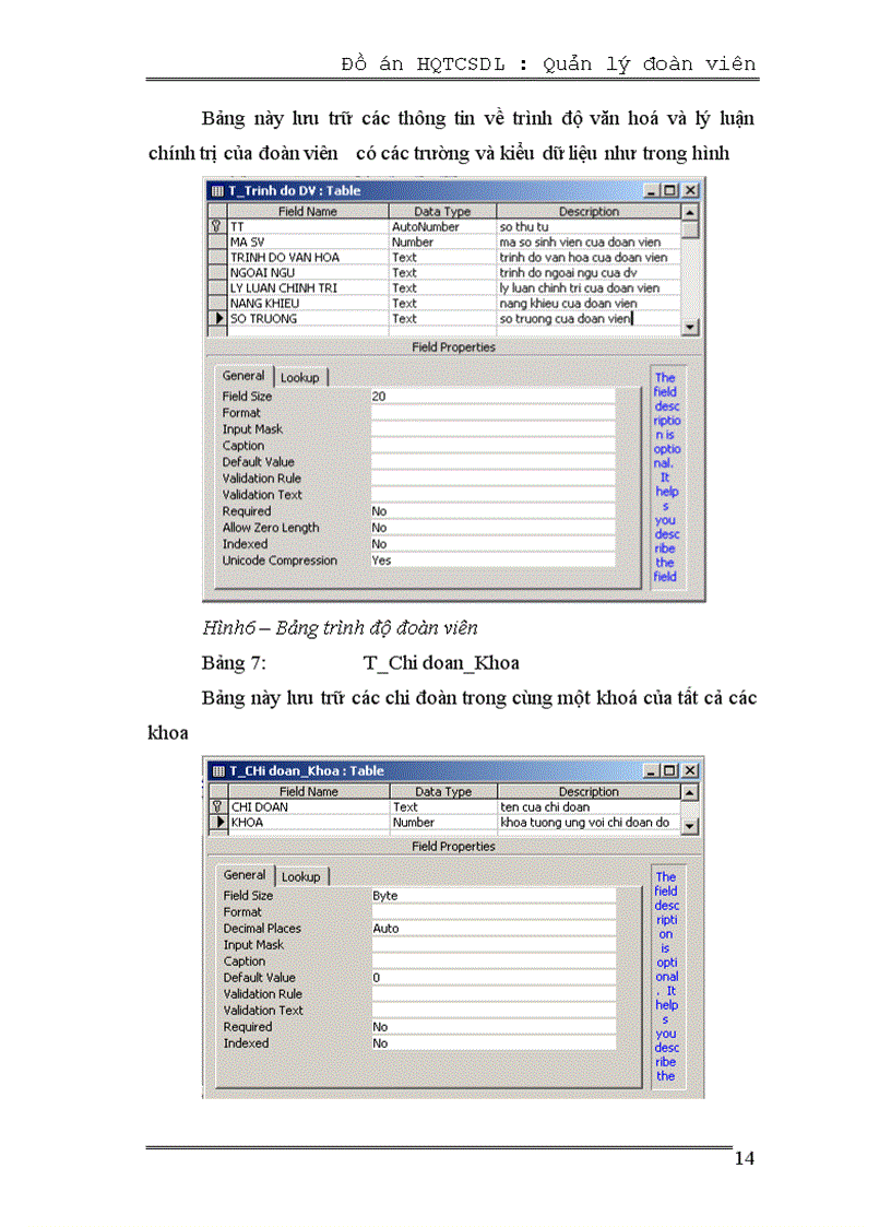 image for page Hệ quản trị cơ sở dữ liệu để quản lý đoàn viên