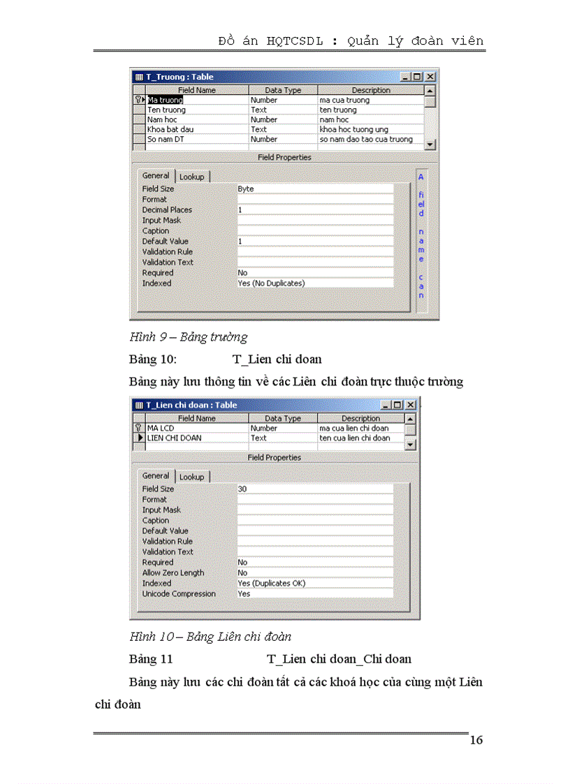 image for page Hệ quản trị cơ sở dữ liệu để quản lý đoàn viên