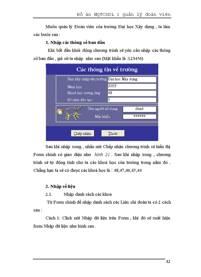 image for page Hệ quản trị cơ sở dữ liệu để quản lý đoàn viên