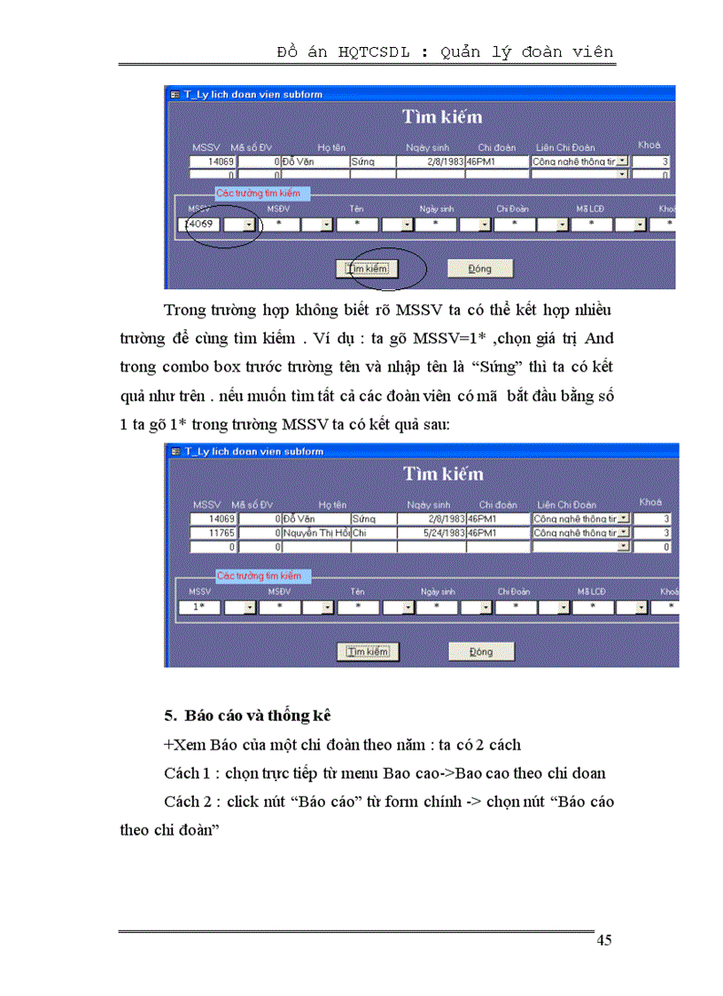 image for page Hệ quản trị cơ sở dữ liệu để quản lý đoàn viên
