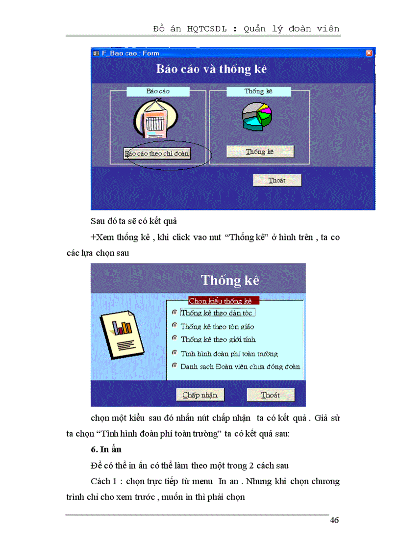 image for page Hệ quản trị cơ sở dữ liệu để quản lý đoàn viên