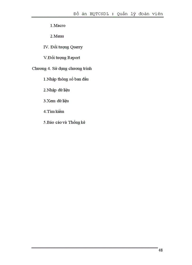 image for page Hệ quản trị cơ sở dữ liệu để quản lý đoàn viên