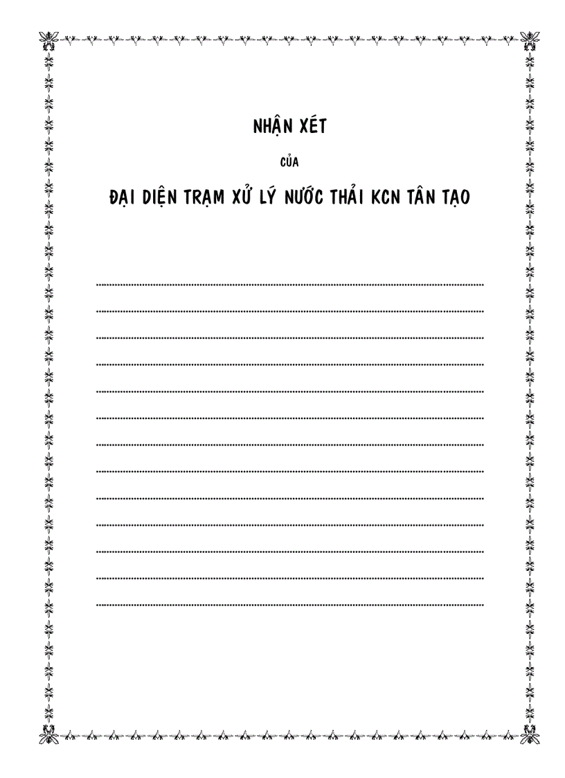 image for page Thực tập tốt nghiệp trạm xử lý nước thải khu Công nghiệp Tân Tạo