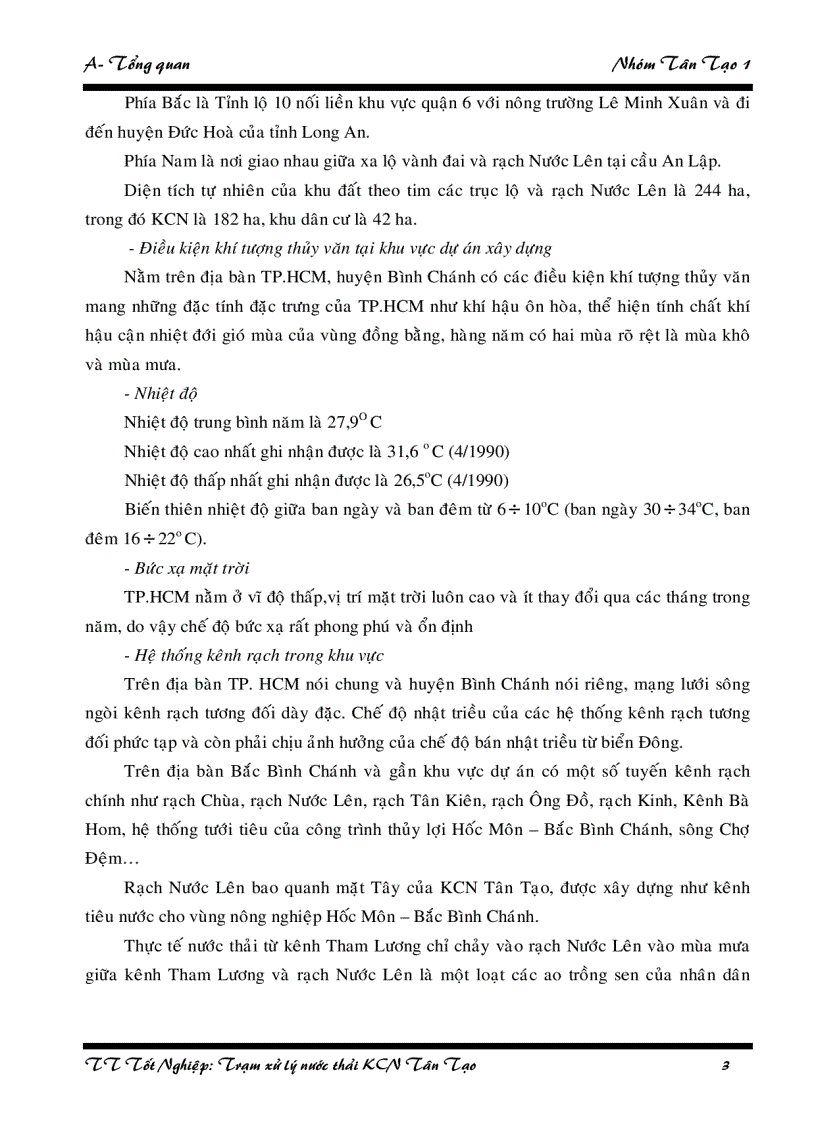 image for page Thực tập tốt nghiệp trạm xử lý nước thải khu Công nghiệp Tân Tạo