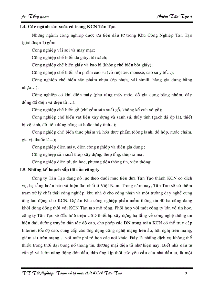 image for page Thực tập tốt nghiệp trạm xử lý nước thải khu Công nghiệp Tân Tạo