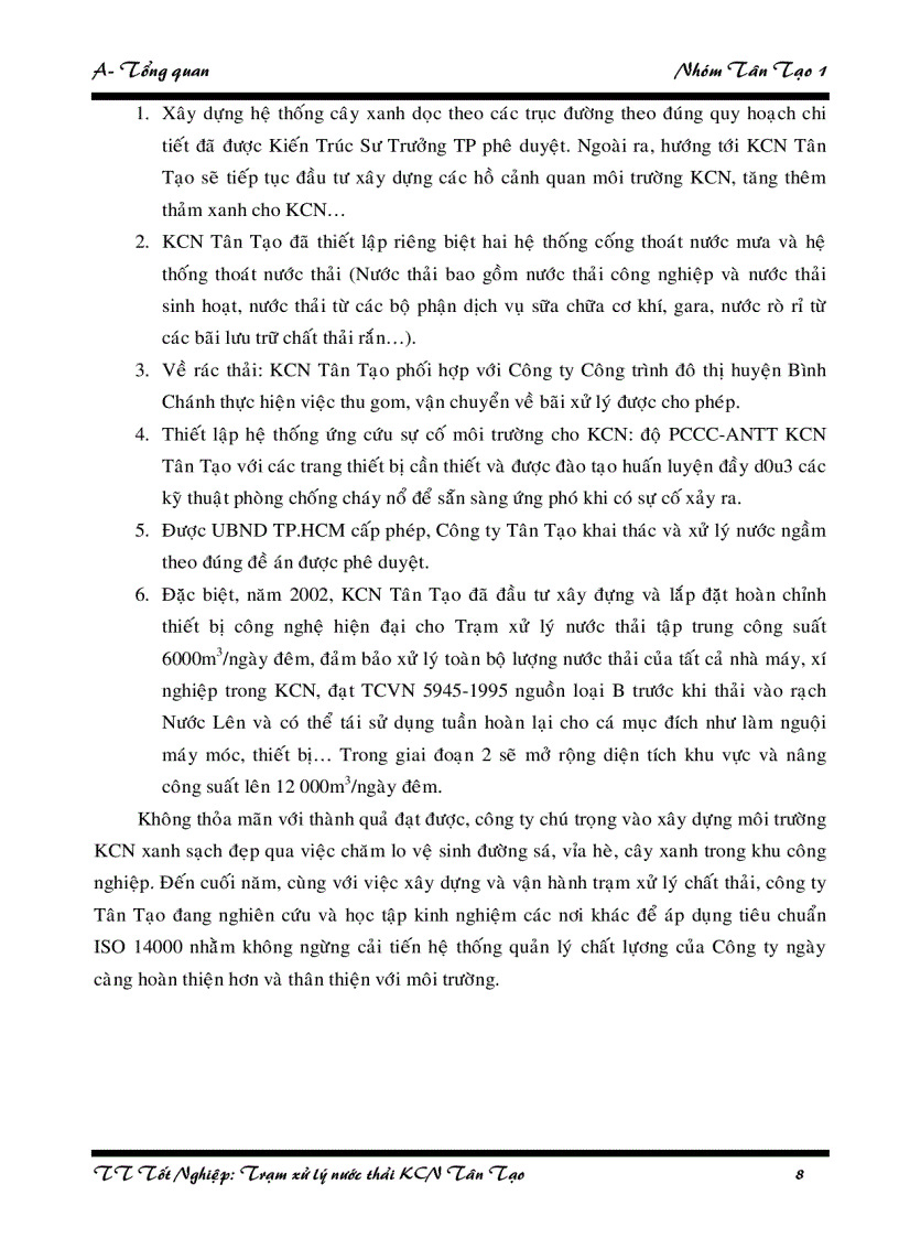 image for page Thực tập tốt nghiệp trạm xử lý nước thải khu Công nghiệp Tân Tạo