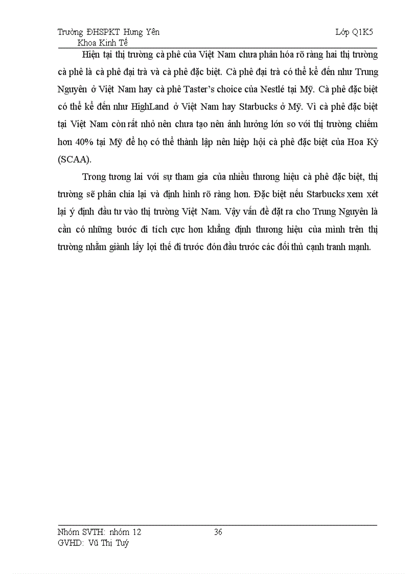 image for page Chiến lược sản phẩm của Cà phê Trung Nguyên