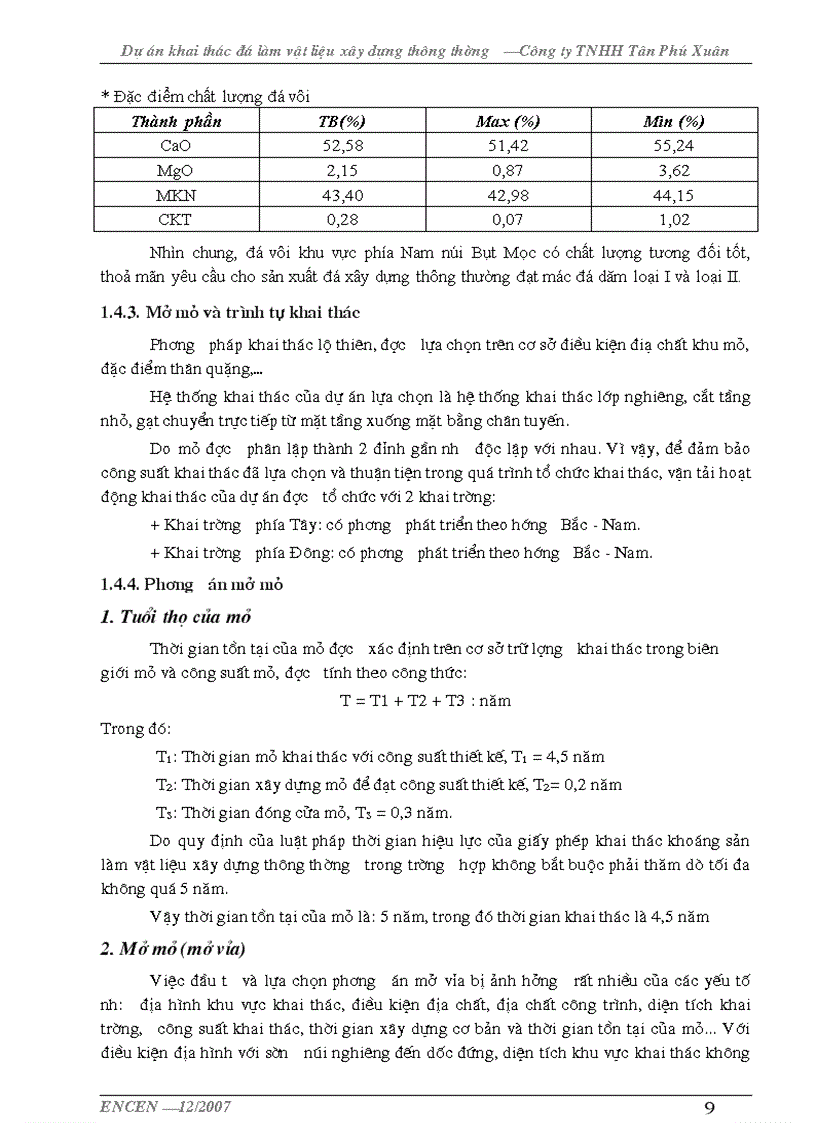 image for page Khai thác đá làm vật liệu xây dựng thông thường