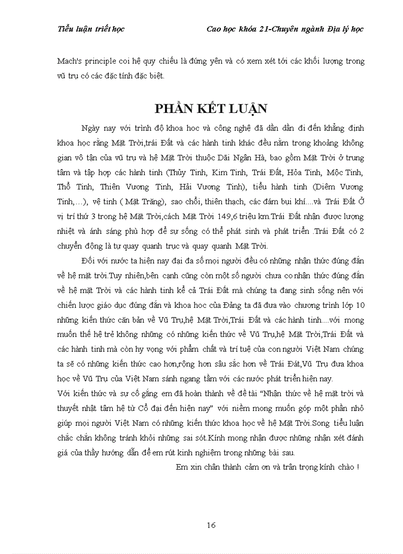 image for page Tiểu luận triết học Lịch sử về trái đất và hệ mặt trời từ cổ đâị đến hiện nay