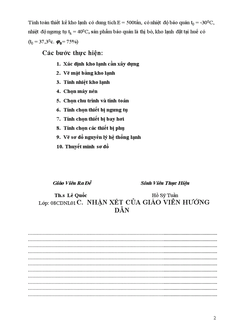 image for page Tính toán thiết kế kho lạnh dung tích 500 tấn bảo quản thịt bò