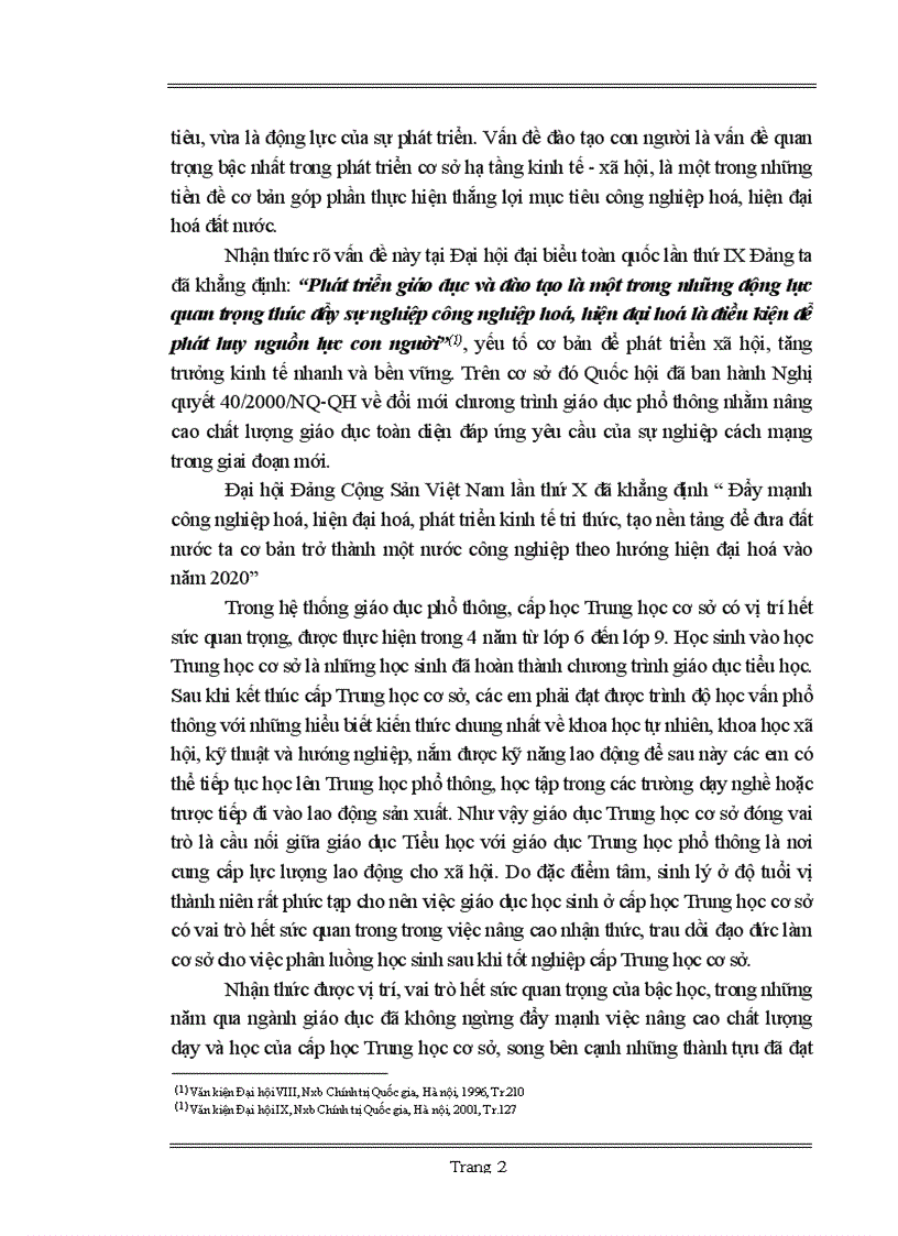 image for page Nâng cao chất lượng giáo dục Trung học cơ sở trên địa bàn huyện Thanh Chương trong tình hình hiện nay