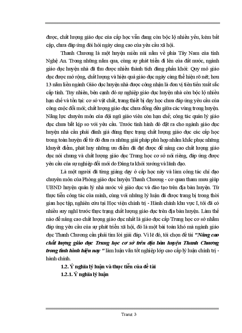 image for page Nâng cao chất lượng giáo dục Trung học cơ sở trên địa bàn huyện Thanh Chương trong tình hình hiện nay