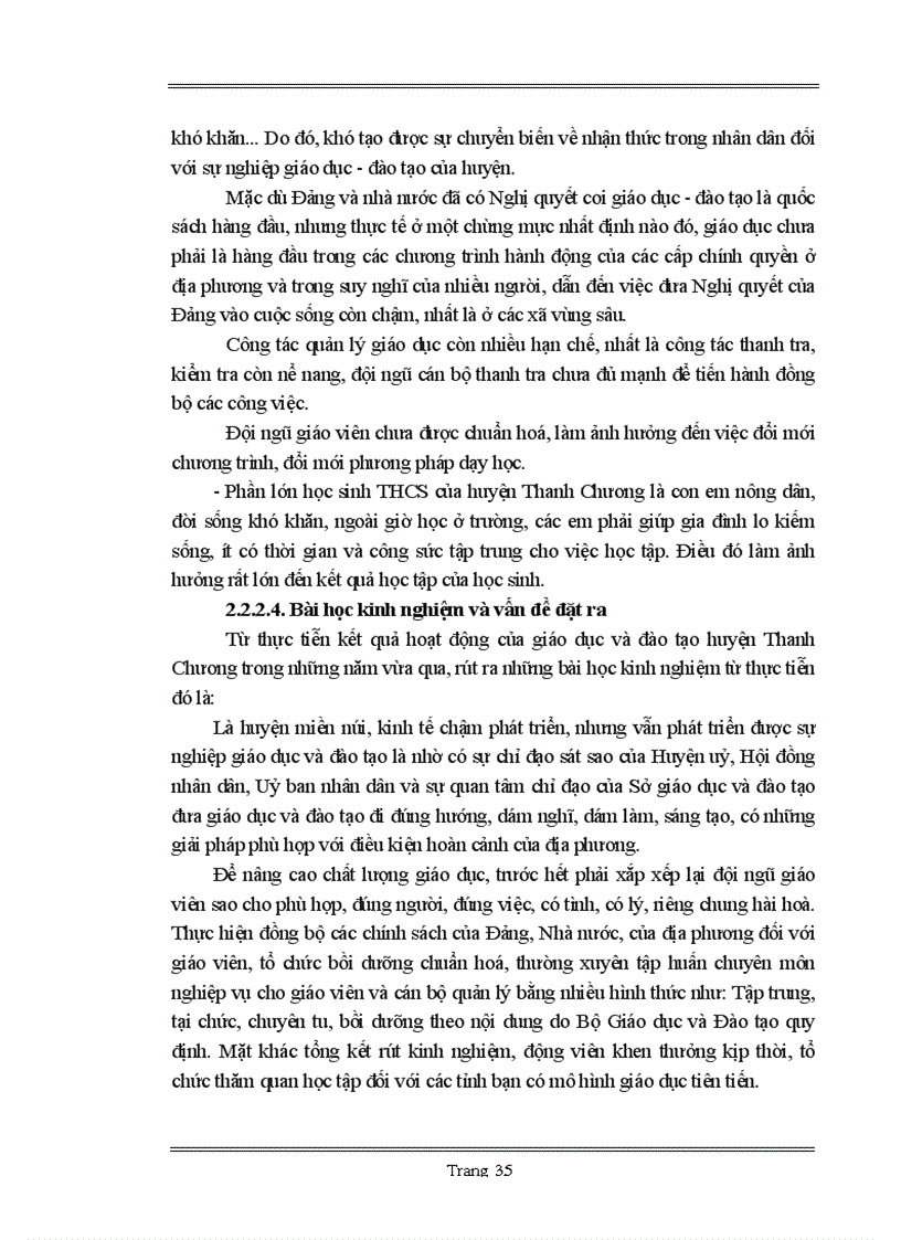 image for page Nâng cao chất lượng giáo dục Trung học cơ sở trên địa bàn huyện Thanh Chương trong tình hình hiện nay